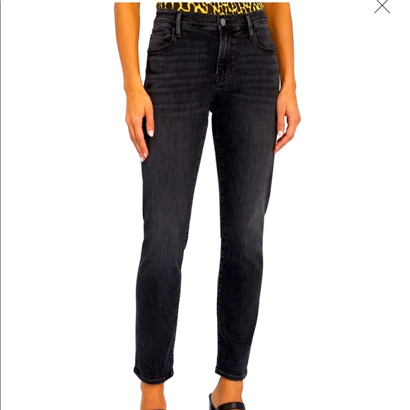 Frame Denim Denim - FRAME le Garçon Jeans Pembroke Gray Black size 26 NWT